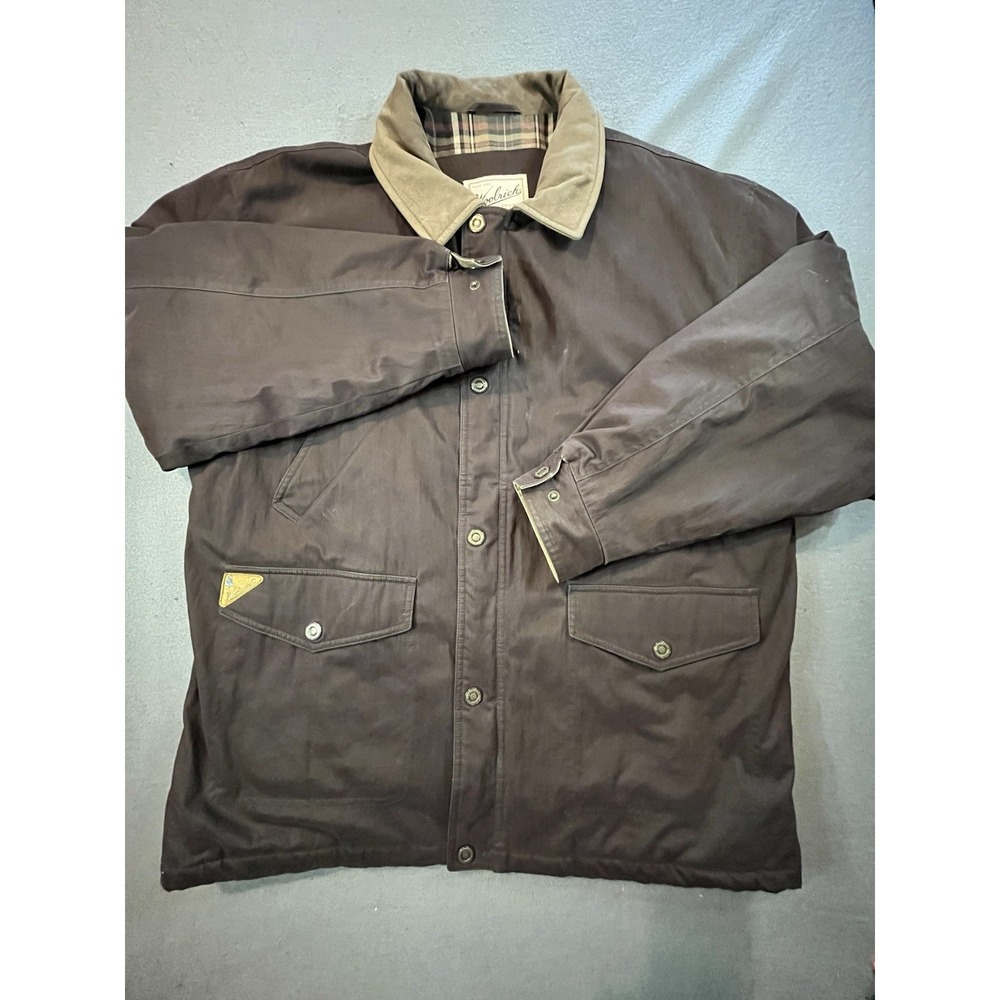 Woolrich Mens XL Field Barn Jacket Style 15402 Vintage 1990s Outdoor Coat - Picture 2 of 13